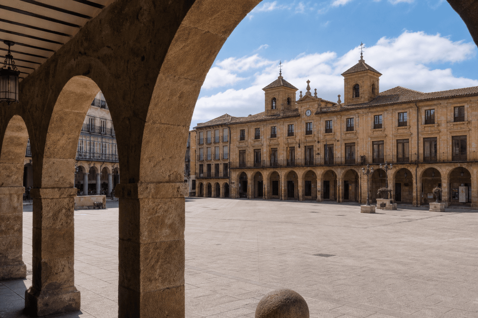 la Plaza Mayor en Soria