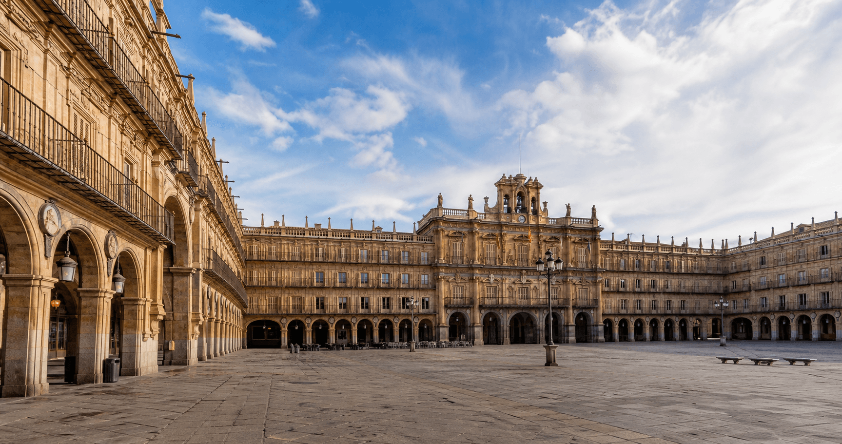 la Plaza Mayor en Salamanca