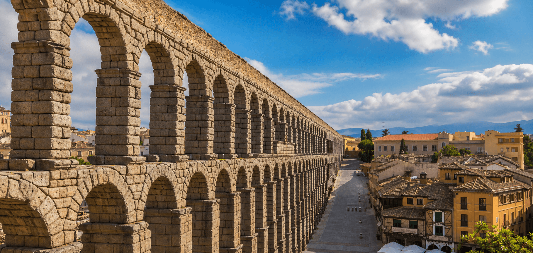 el Acueducto romano en Segovia