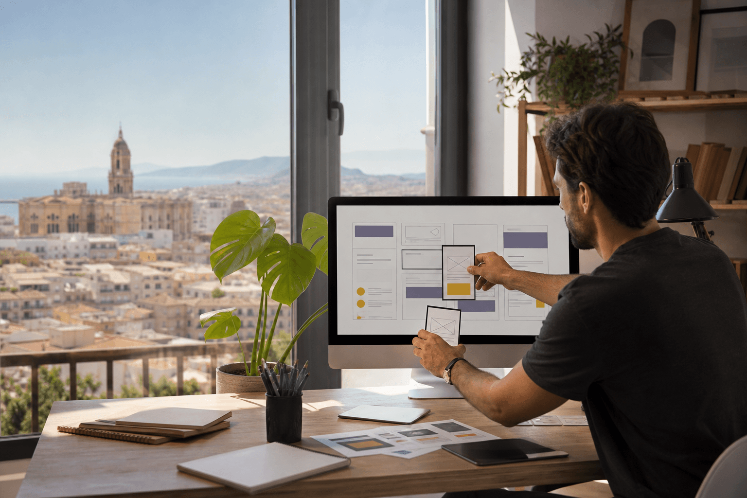 Equipo planificando la arquitectura de un proyecto de diseño web Málaga
